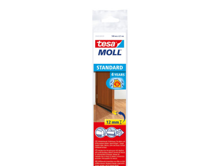 tesa Moll STANDARD Isolation bas de porte, 37 mm x 1m,marron