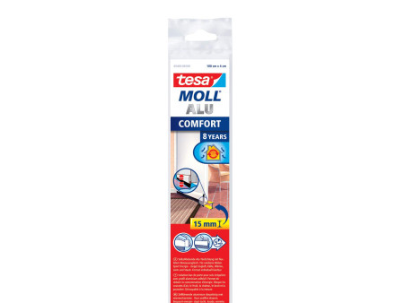 tesa Moll COMFORT Isolation bas de porte, 40 mm x 1 m, blanc