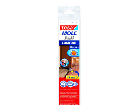 tesa Moll COMFORT Isolation bas de porte, 40 m x 1 m, marron