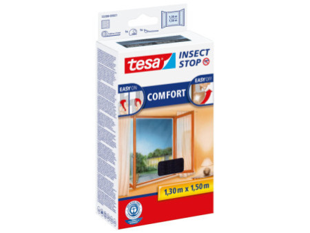 Tesa Moustiquaire COMFORT pour fenêtres, 1,30 x 1,50 m