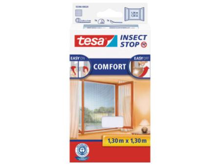 tesa Moustiquaire COMFORT pour fenêtre, 1,30 m x 1,30