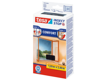 tesa Moustiquaire COMFORT pour les fenêtres, anthracite