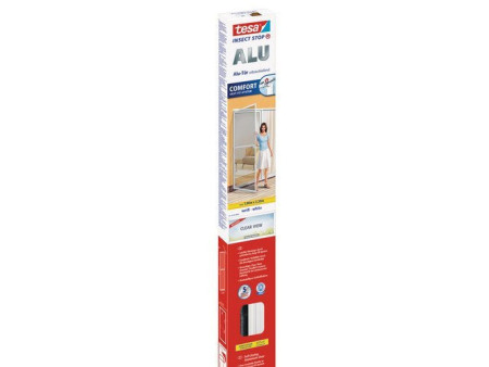 tesa Moustiquaire ALU COMFORT portes, 1,00 m x 2,20 m, blanc