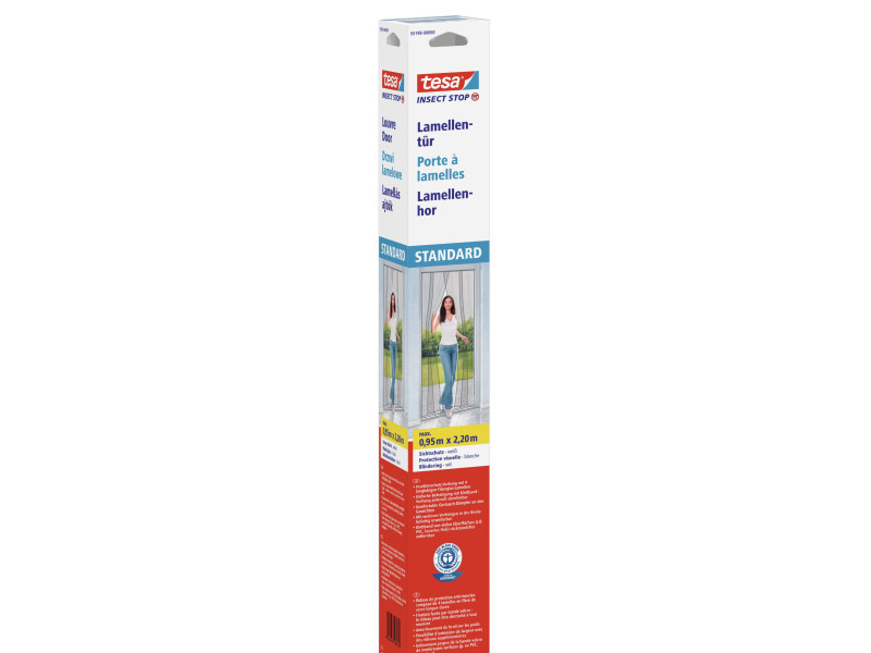 tesa Lamelles pour porte STANDARD, 0,95 m x 2,20 m, blanc