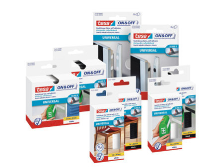 tesa On & Off Bande auto-agrippante, 20 mm x 2,5 m