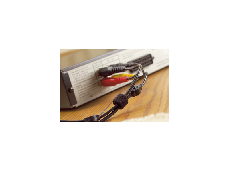 tesa On & Off Serre-câbles Cable Manager Universal, noir
