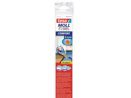 tesa Moll COMFORT Isolation bas de porte, 40 mm x 1 m,argent