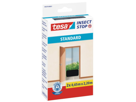 tesa Moustiquaire STANDARD portes, 2 pièces,anthracite