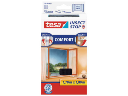 tesa Moustiquaire COMFORT pour fenêtre, 1,70 m x 1,80 m