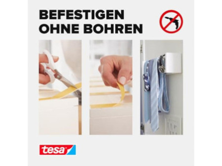 tesa Powerband Adhésif de montage INDOOR, 19 mm x 5 m