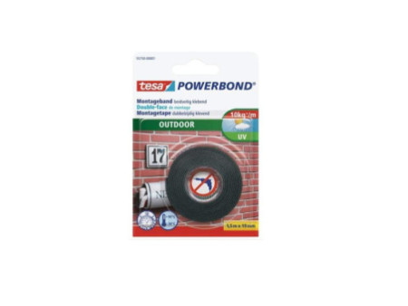 tesa Adhésif de montage Powerbond OUTDOOR, 19 mm x 1,5 m