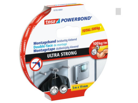 tesa Adhésif double face de montage Powerbond Ultra Strong