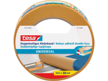 tesa Ruban adhésif universel à double face, 38 mm x 25 m