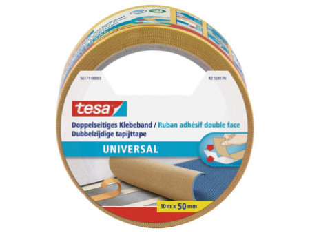 tesa Ruban adhésif universel à double face, 50 mm x 10 m