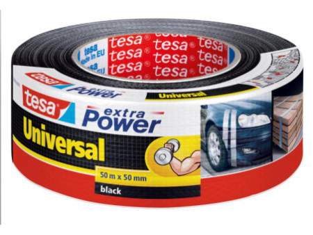 tesa Ruban adhésif universel extra power, 50 mm x 50 m, noir