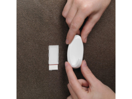 tesa Powerstrips Crochet adhésif LARGE, oval, blanc