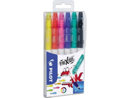 PILOT Feutre effaçable FRIXION COLORS, étui de 6