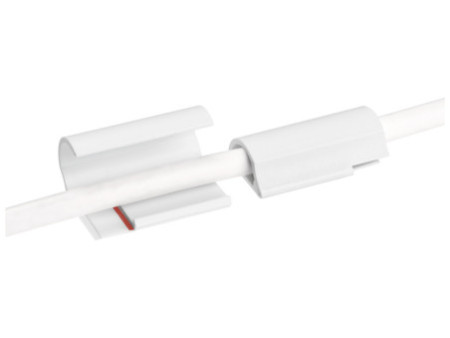 tesa Powerstrips Fixation adhésive pour câble, blanc