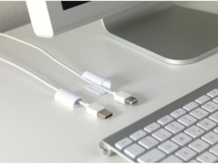 tesa Powerstrips Fixation adhésive pour câble, blanc
