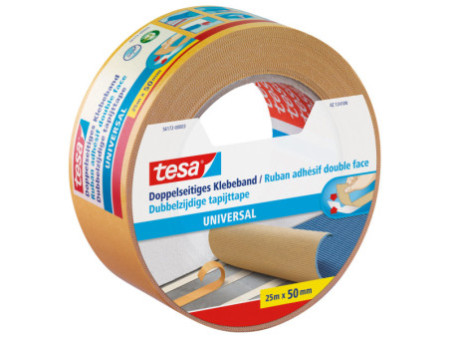 tesa Ruban adhésif universel à double face, 50 mm x 25 m
