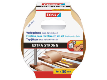 tesa Adhésif extra fort pour revêtement de sol, 50 mm x 5 m