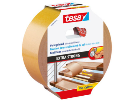 tesa Adhésif extra fort pour revêtement de sol, 50 mm x 25 m
