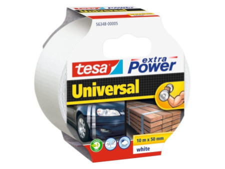 tesa Ruban adhésif universel extra Power,50 mm x 10 m, blanc