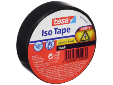 tesa Ruban isolant ISO TAPE, 19 mm x 20 m, noir