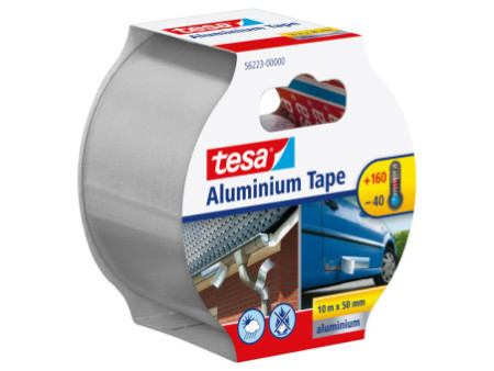 tesa Ruban isolant en aluminium, 10 m x 50 mm