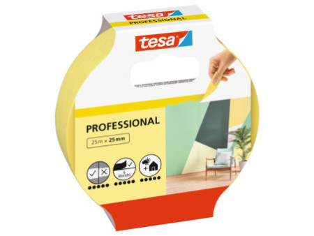 tesa Adhésif de masquage Precision Indoor, 25 mm x 25 m