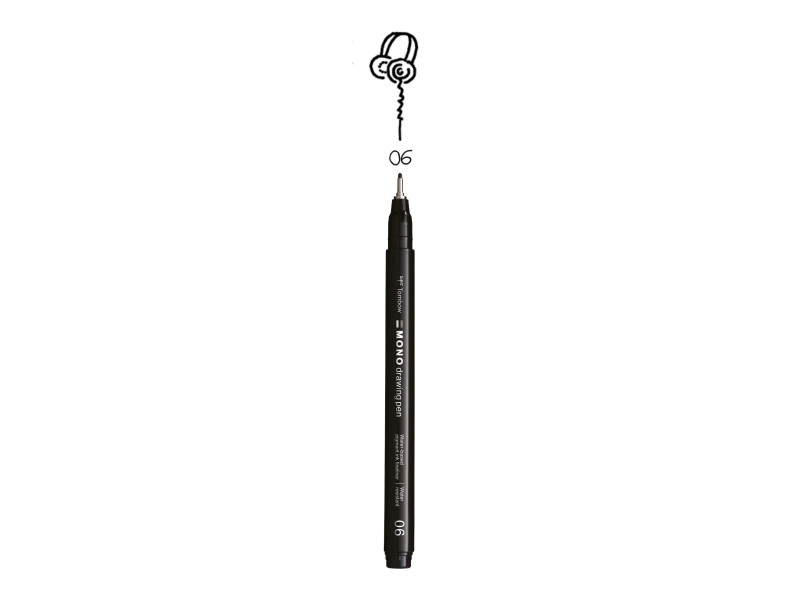 Tombow Feutre fin MONO drawing pen, largeur de tracé 06