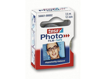 tesa Photo Film, 12 mm x 7,5 m, transparent, paquet recharge