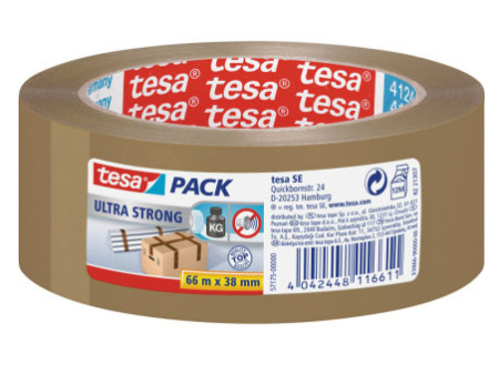 tesa tesapack Ruban adhésif ultra strong, 38 mm x 66m
