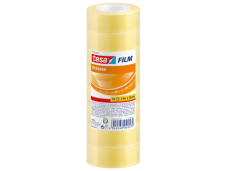 tesa Film Ruban adhésif standard, 19 mm x 33 m, transparent