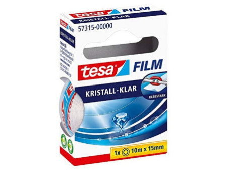 tesa Film Ruban adhésif, 15 mm x 10 m, invisible