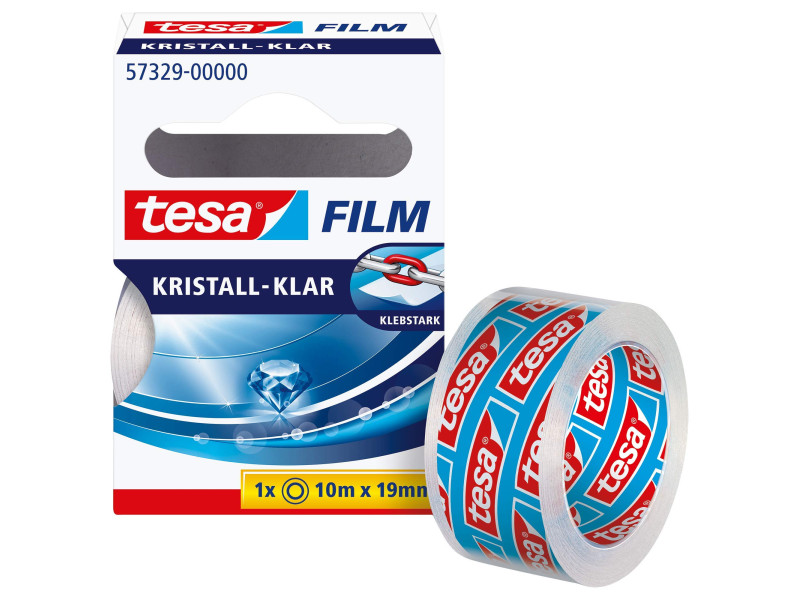 tesa Film Ruban adhésif, 19 mm x 10 m, transparent