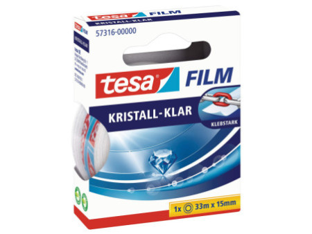 tesa Film Ruban adhésif, 19 mm x 33 m, transparent