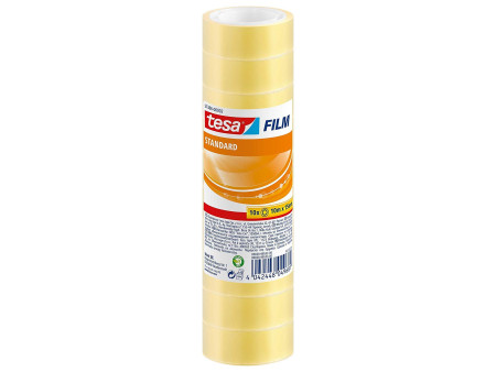 tesa Film Ruban adhésif standard, 15 mm x 10 m, transparent