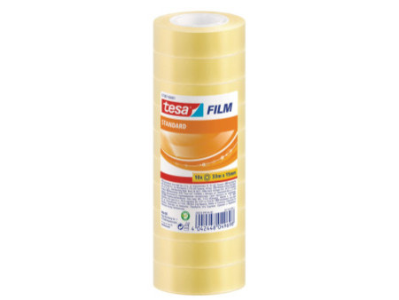 tesa Film Ruban adhésif standard, 15 mm x 33 m, transparent