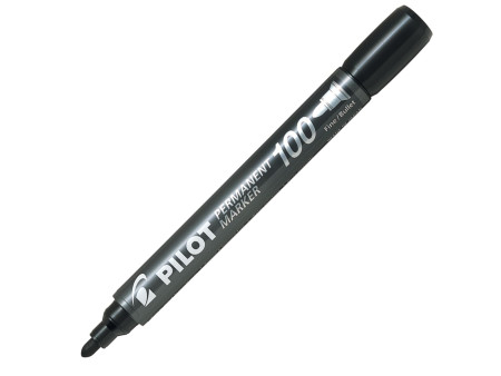 PILOT Marqueur permanent 100, pointe ogive, noir