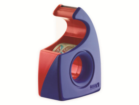 tesa Dévidoir à main Easy Cut, rouge/bleu, non équipé