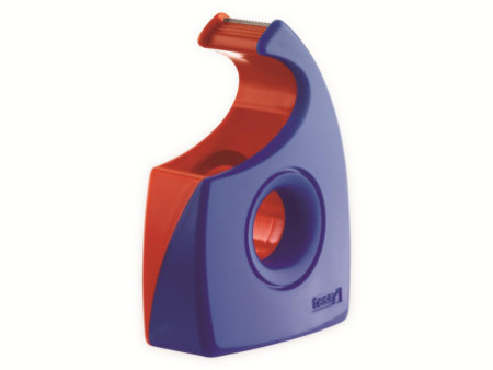 tesa Dévidoir à main Easy Cut, non équipé, rouge / bleu