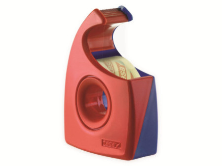 tesa Dévidoir à main Easy Cut, non équipé, rouge / bleu