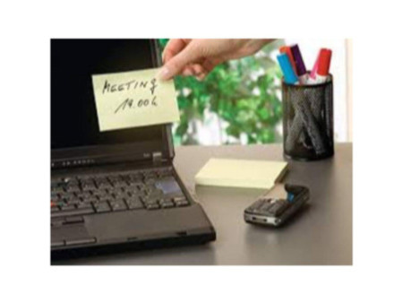 tesa Bloc standard adhésif Office Notes, 125 x 75 mm, jaune