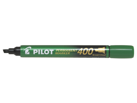 PILOT Marqueur permanent 400, pointe biseautée, vert