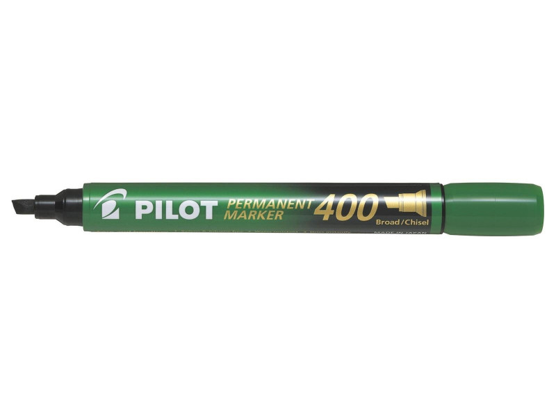 PILOT Marqueur permanent 400, pointe biseautée, vert