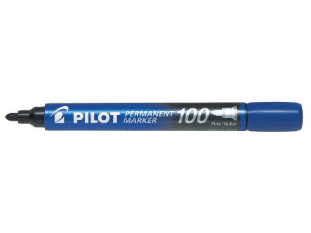 PILOT Marqueur permanent 100, pointe ogive, étui de 4