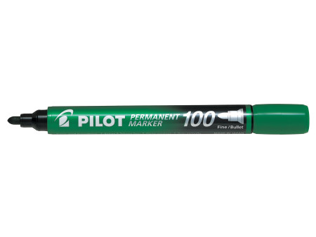 PILOT Marqueur permanent 100, pointe ogive, étui de 4