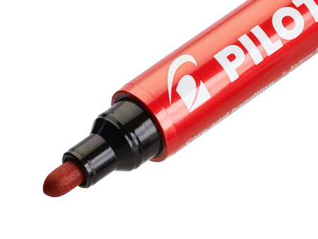 PILOT Marqueur permanent 100, pointe ogive, étui de 4