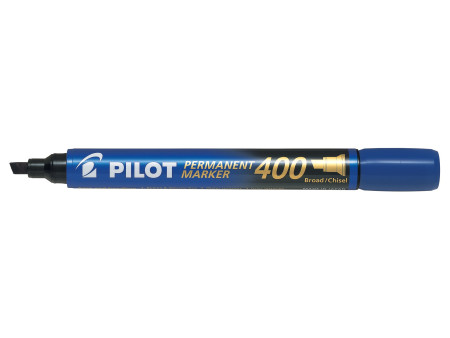 PILOT Marqueur permanent 400, pointe biseauté, étui de 4